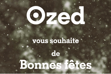 Ozed Company vous souhaite de bonnes fêtes !
